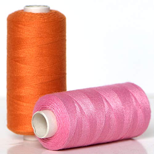 Polyester Sewing Thread-24 Spools All Purpose Polyester Thread Assortment Sewing kit with Free Set 30 Needles for Hand & Machine Sewing