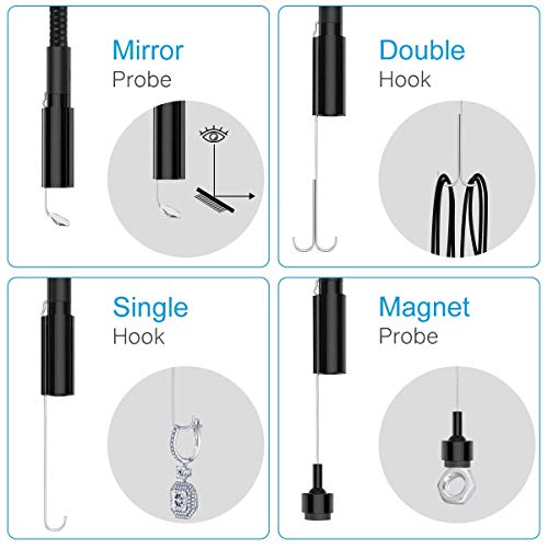 Dericam Borescope Inspection Camera - Endoscope Camera with 8mm Camera - IP67 Waterproof for Use in Home Pipe, Car, Air Vent, Wall Inspection - Thumbnail 2