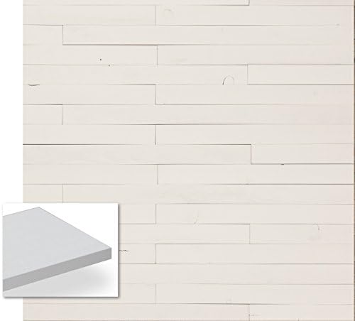 Timberwall - Nordic Collection Ice Mist - DIY Solid Wood Wall Panel - Easy Peel and Stick Application- 10.8 Sq Ft