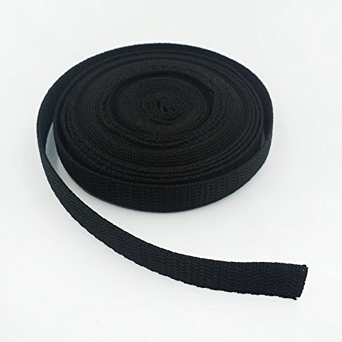 BluemoonaPolypropylene Webbing Belt Strap Buckle Strapping Black
