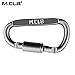 Locking Carabiner Clip 10 PCS Super Lightweight Aluminum D-Ring Keychain Locking for Outdoor Clipping, Camping, Hiking, Fishing