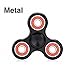 Fidget Spinner Toy more than 3 Minutes 30 seconds Spinning Time Super Silence CNC Metal Built Spinner for Adults Kids EDC Focus Anxiety Stress Relief Toy (Black)