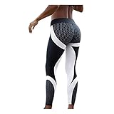 3D Print Yoga Pants, Women's High Waist Skinny Workout Gym Leggings Sports Training Cropped Pants by E-Scenery