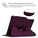 Fintie Samsung Galaxy Tab S3 9.7 Case, Premium PU Leather 360 Degree Swivel Stand Cover with S Pen Protective Holder Auto Sleep / Wake for Tab S3 9.7 (SM-T820 / T825 / T827) 2017 Release, Purple