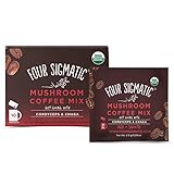 Four Sigmatic Mushroom Coffee, USDA Organic Coffee with Cordyceps and Chaga mushrooms, performance, Vegan, Paleo, 10 Count