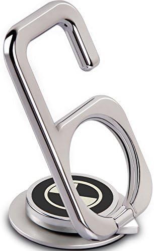 【Gift Ideas】 2 in1 Fidget Spinner Phone Ring Holder Stand,Casegory Stylish Finger iPhone Ring 360° Zinc Alloy Cell Phone Grip For iPhone 8 7 6s Plus 5s Galaxy S8 ipad Smartphone and Tablet -Silver