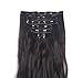 Grade 7A 160g 23-24 Inch Real Thick Double Weft Clip In Hair Extensions