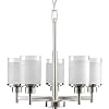 Progress Lighting P4459-09 Chandelier, 20-Inch Diameter x 19-13/16-Inch Height, Nickel