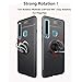 Avalri Samsung Galaxy A9 2018 Case, Thin Soft Full Protective 360 Degree Rotating Ring Kickstand Cover with Magnetic Car Mount for Galaxy A9 2018 (Black)