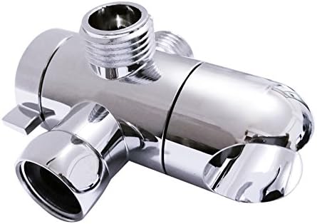 Adjustable Hand Shower Arm Mount, Universal Handheld Bathroom Shower Head Holder Bracket Mount Stand Cradle Polished Chrome (B)