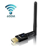 SeoJack AC600Mbps Dual Band(5GHz and 2.4GHz) wireless USB wifi adapter,For Device of Windows XP / Vista / 7 / 8 / 8.1 / 10 (32/64bits) MAC OS X 10.11.X / 10.10.X / 10.9.X / 10.8.X /10.7.X