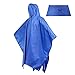 Sotical Rain Poncho, 3 in 1 Multifunctional Portable Raincoat with Hood Hiking Camping Mat Cycling Rain Cover Poncho for Outdoor Activities
