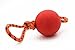Petony Dog Elastic Solid Rubber Ball with Rope Training and Reward Chew Toy
