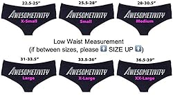 AWESOMETIVITY Funny Underwear for Women - Naughty