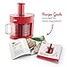 Dash D7FP300RMRD 7 in 1 Food Processor Prep Master Vegetable Chopper, Spiralizer, Slicer, Shredder + Dicer with Stainless Steel Blades for Onions, Tomatoes, Carrots, Zoodles & More, 1.5 L, Red
