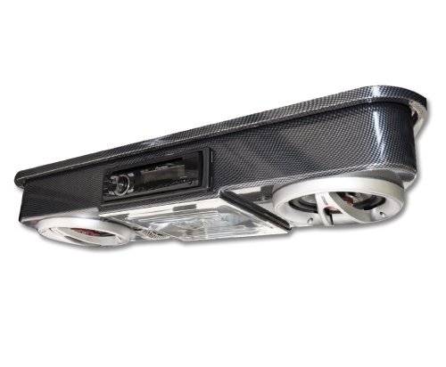 Madjax Golf Cart Universal Overhead Stereo Console - Carbon 