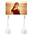 SAIKA Photo Memo Clip Resin Holder Stand 7pcs-White