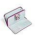 Vera Bradley Women's Cotton Turnlock Wallet With RFID Protection, Wildflower Paisley, One Size