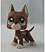 Littlest pet Shop LPS#1519 Brown Great Dane Dog with Green Eyes