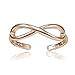Hoops & Loops Rose Gold Flashed Sterling Silver Figure 8 Infinity Toe Ring