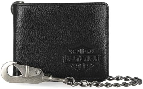 Amazon.com: Harley-Davidson Men's Embossed Eagle Billfold Chain