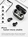 COWIN KY02 Wireless Earbuds True Wireless Earbuds with Microphone Bluetooth Headphones Bluetooth Earbuds Stereo Calls Extra Bass Touch Control 36H Playtime for Workout (Charging Case Included) - Black