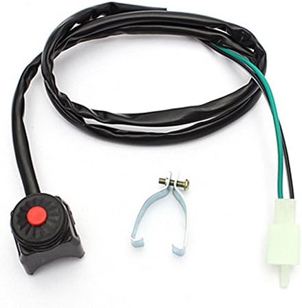 Motorcycle Kill Switch Red Push On OFF Button Horn Starter Dirt Bike KTM ATV Dual Sport ks1