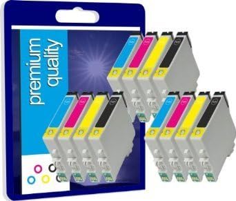 12 Compatible Ink Cartridges For Epson Stylus S 22 Sx 125 Sx 130 Sx 230 Sx