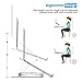 Laptop Stand, OMOTON Height Adjustable Aluminum Laptop Holder with Fooling Function and Laptop Stand Clamp for USB-C Hub, Compatible with All Computers and Laptops of 10-17.3