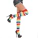 Angelina Rainbow Thigh High Socks, #6753, Classic Rainbow One Size