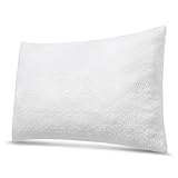 Pillow for Sleeping - Shredded Memory Foam Bedding Pillow for Neck Pain Sleeper with Washable Bamboo Breathable Cover