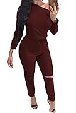 Fixmatti Women's Casual High Waist Long Striped Suit Pants for Womens Ruby XL