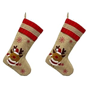 Jessicadaphne Christmas Stocking Gift Bag Ornament Christmas Stocking Set Hanger Gift Bag