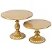 White Cake Stand,Round Metal Antique Cupcake Holder,Dessert Cupcake Stand/Display/Plate for Wedding Birthday&Party - Cake Stands - Cake Plate (Gold)