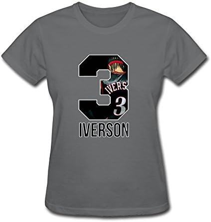 LLangla Women's Philadelphia 76ers Allen Iverson T Shirt XXL