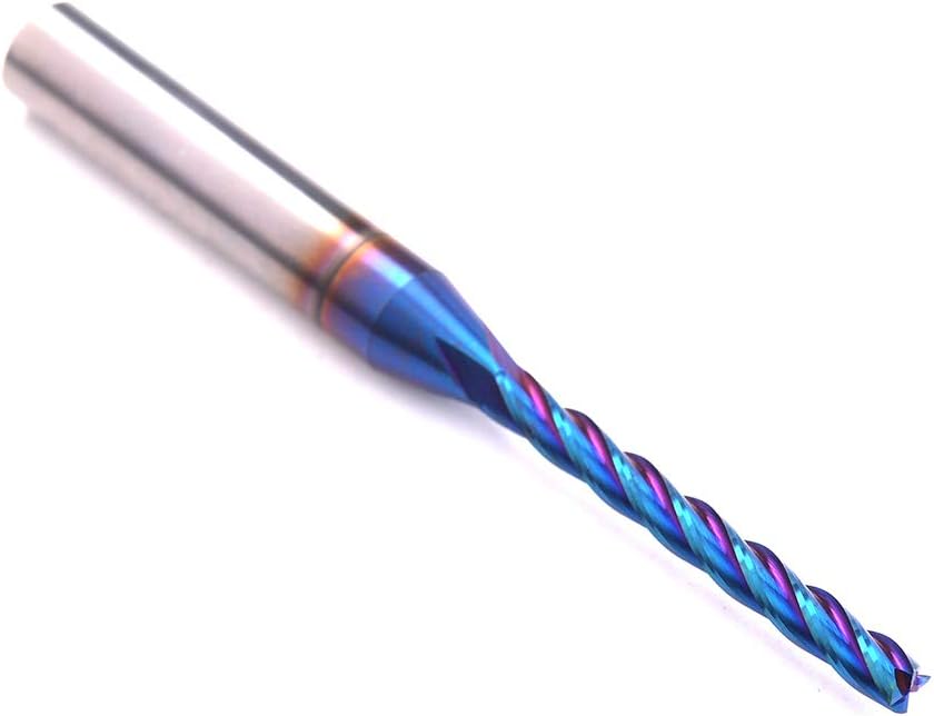 T4110BC 4 Flutes Solid Carbide SupeRun Coated spiral Upcut 1/8" X 1 1/4" X 1/4" X 2 1/2" with shank 1/4": Home Improvement