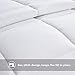 TIBOON All Season Queen/Full Comforter Summer Cooling Soft Quilted Down Alternative Duvet Insert with Corner Tabs,Warm Fluffy Reversible Hotel Collection White,88 by 88 Inches