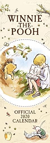 Winnie-The-Pooh Classic Slim 2020 Calendar with Organising Stickers Bundle, Great Gift