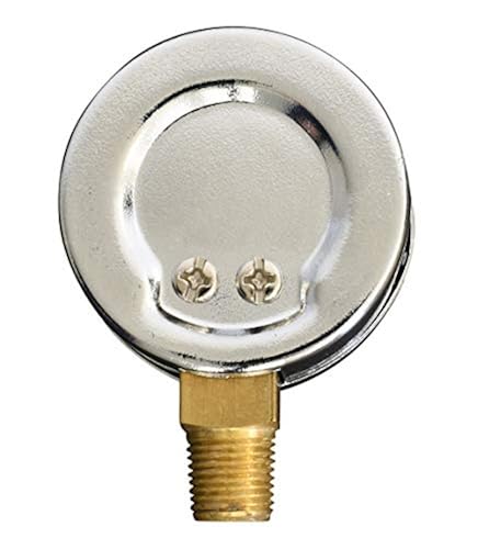 CARBO Instruments 2-1/2 Inch Pressure Gauge, Chrome Steel Case, Dual Scale (0-15 Psi/kPa), 1/4" NPT Lower Mount - View #3