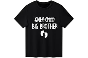Sanqidu Big Brother T Shirts Tops for Toddler Baby Boy Big BRO Older Brother Tees Outfit Short Sleeve Clothes