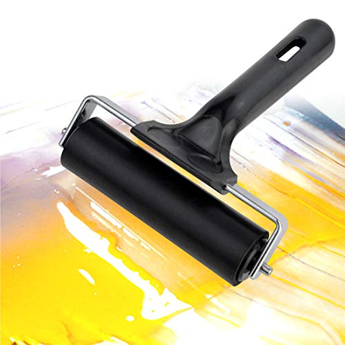 Tape Roller Rubber Roller for Printmaking Wallpapers Stamping Gluing Application (3.8) - Thumbnail 2