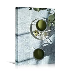 signwin Canvas Wall Art Matcha Cup Coffee Drinks...