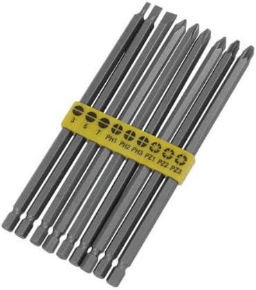 9PCS EXTRA LONG POWER BITS SET, Variety Pack