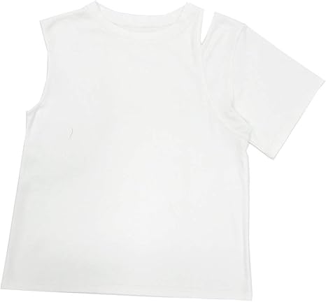 Amazon トップス デザインスリーブティーシャツ レディース アシメ 半袖 ノースリーブ カットソー Tシャツ Donoban Original ホワイト Tシャツ カットソー 通販 Amazon トップス デザインスリーブティーシャツ レディース アシメ 半袖 ノースリーブ カットソー Tシャツ Donoban Original ホワイト Tシャツ カットソー 通販