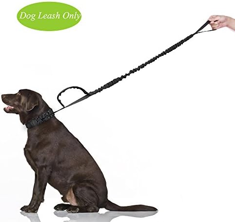 Nasus Tactical Dog Leash, Heavy-duty Nylon Bungee Leash with Long and Short Control Handles, Quick Release Leads Rope for Medium Large Dogs Daily Errands, Training, and Woodland Walks (Leash)