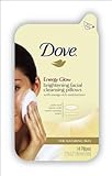 Dove Energy Glow Brightening Facial Cleansing Pillows, 12 Count