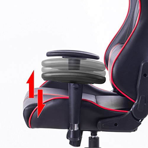 WOLTU-BS13rt-Sedia-Gaming-Gioco-Sedie-da-Ufficio-Girevole-Ergonomica-Lussuosa-con-Cuscini-Poltrona-Schienale-Reclinabile-Ecopelle