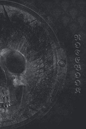 Gothic Skull Notebook: 6"x9" 120 College Ruled Cool Unique Note Book
