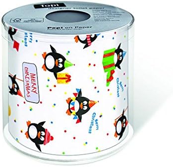 1 Rolle Toilettenpapier Pinguine Winter Schnee Weihnachten Schneeflocken Amazon De Drogerie Korperpflege