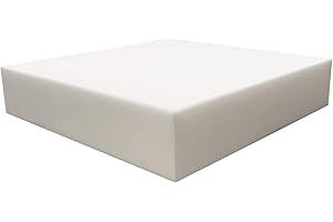 FoamRush 3" x 22" x 22" Upholstery Foam High Density Firm Foam Soft Support (Chair Cushion Square Foam for Dinning Chairs, Wheelchair Seat Cushion Replacement)